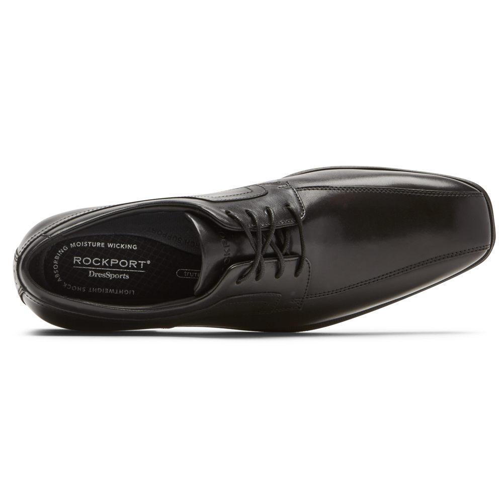 Rockport Singapore Mens Oxfords - Dres Sports Business 2 Bike Toe Black - KD1869204